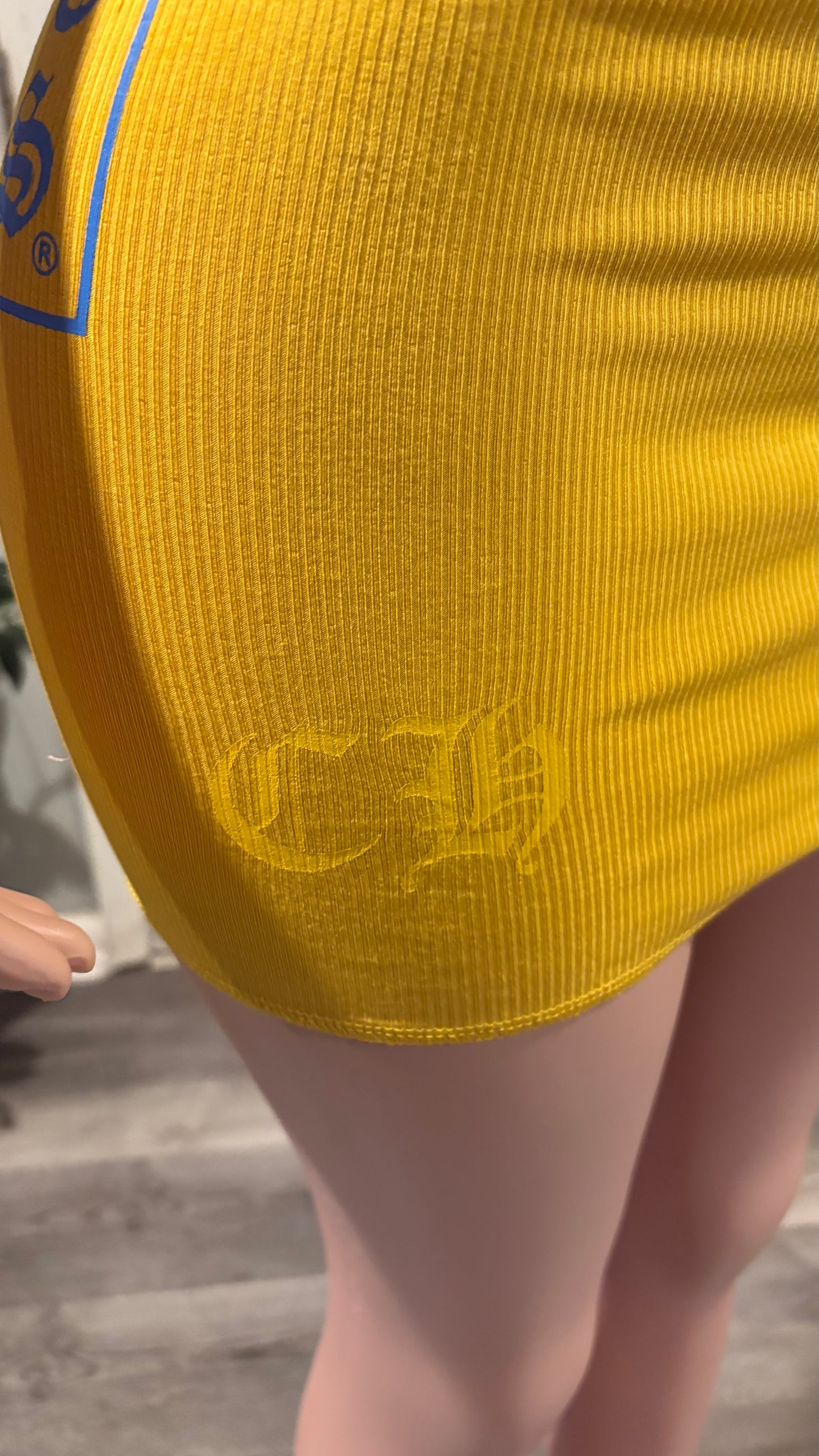 Yellow n Blue Chrome Heart Dress/Tanktop