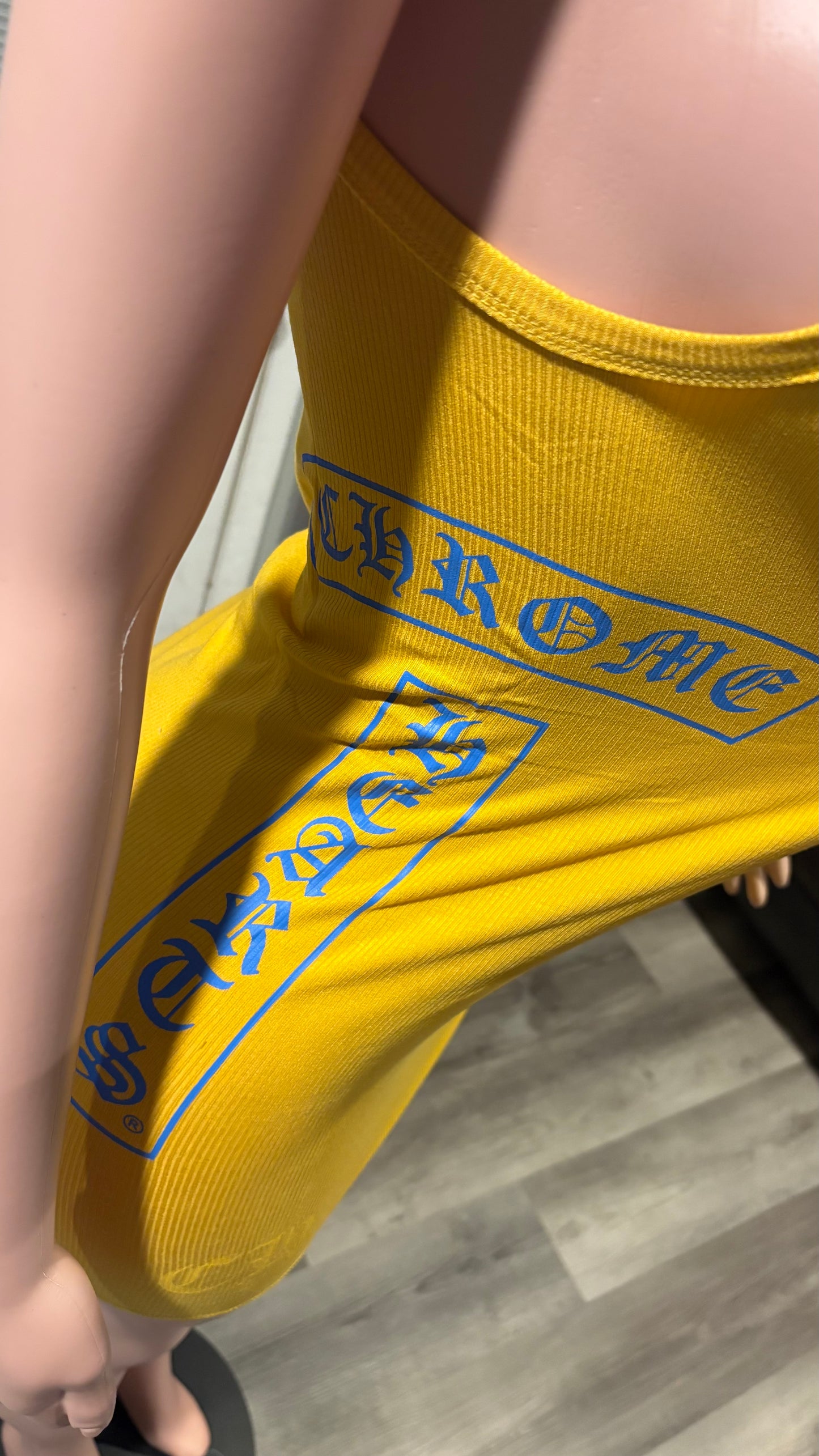 Yellow n Blue Chrome Heart Dress/Tanktop