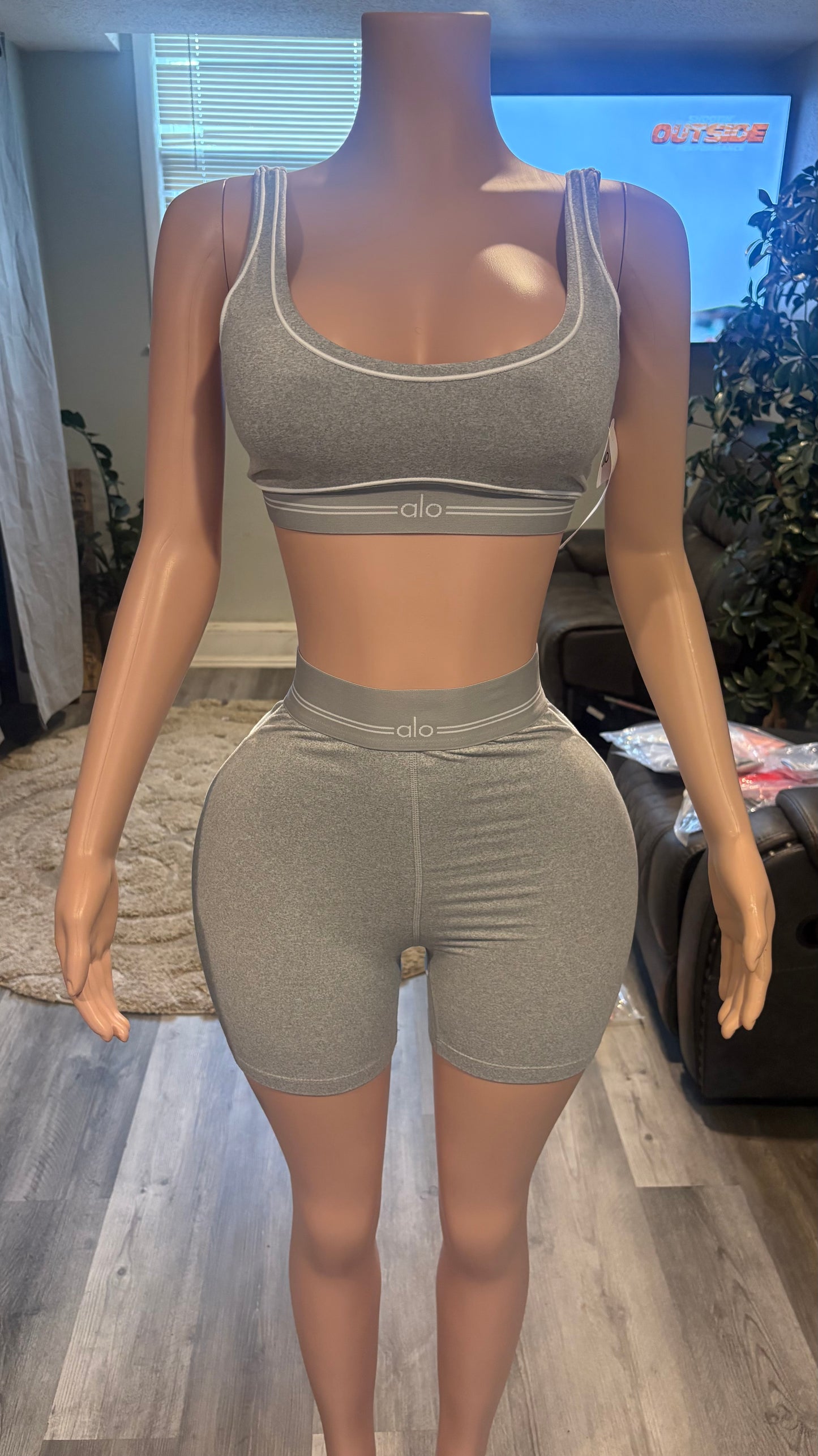 Gray and White Alo Set