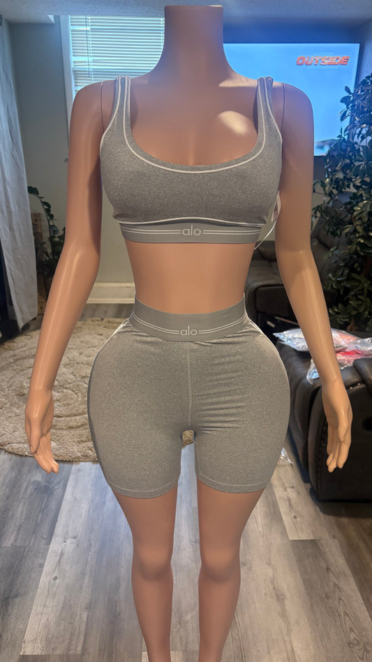 Gray and White Alo Set