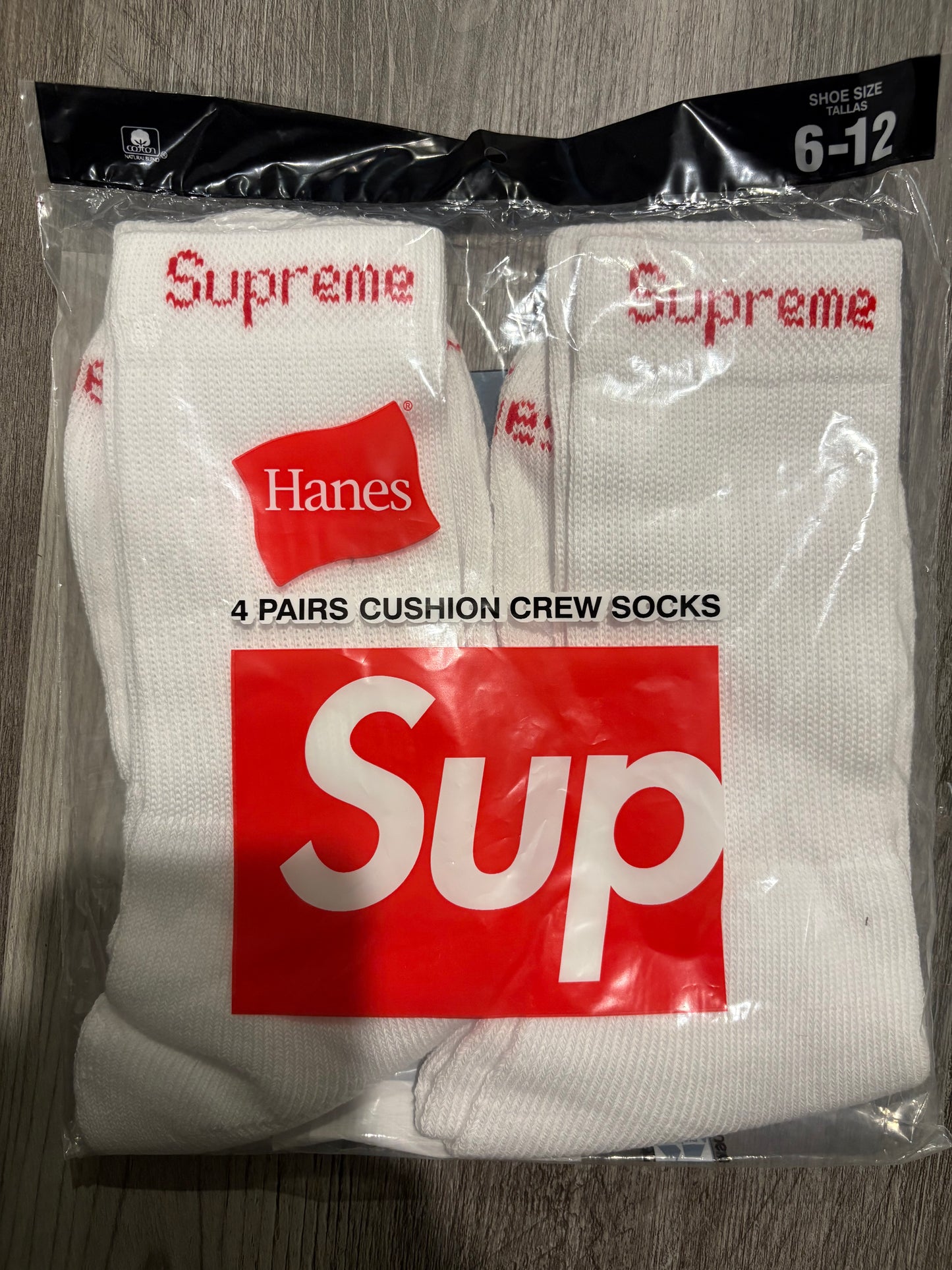 Supreme x Hanes Socks Size 6-12