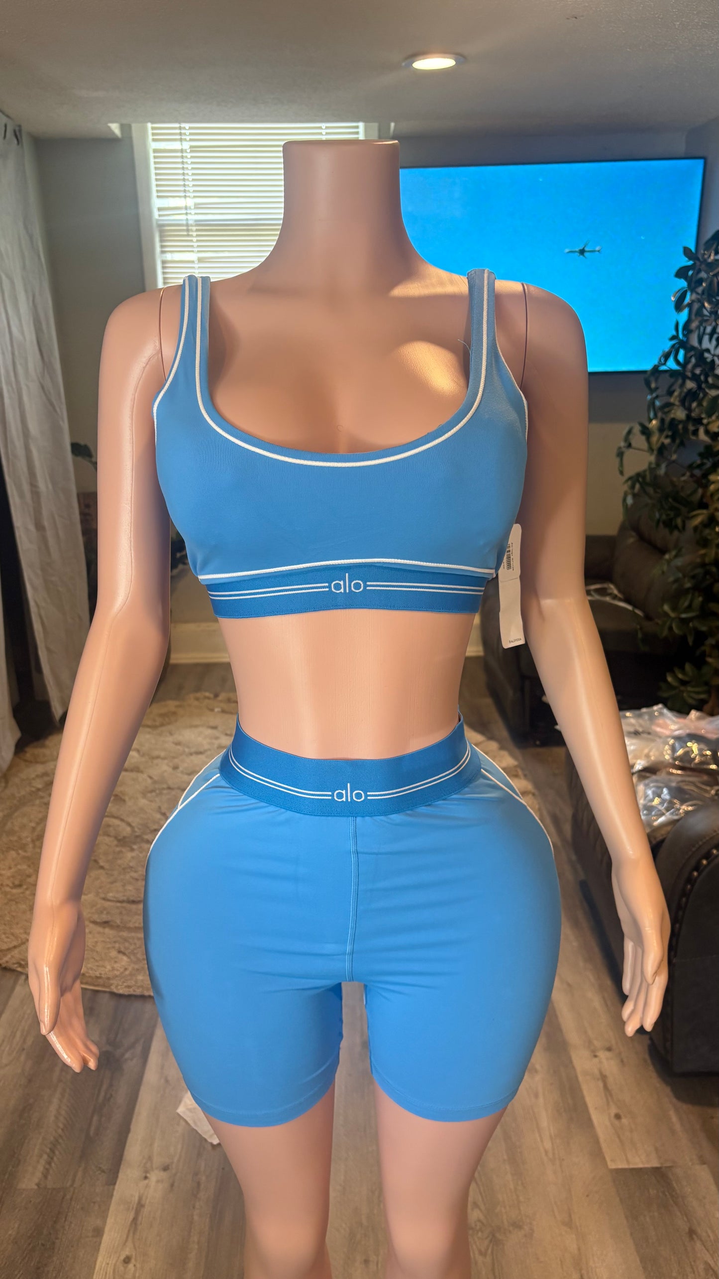 Blue And White Alo Set