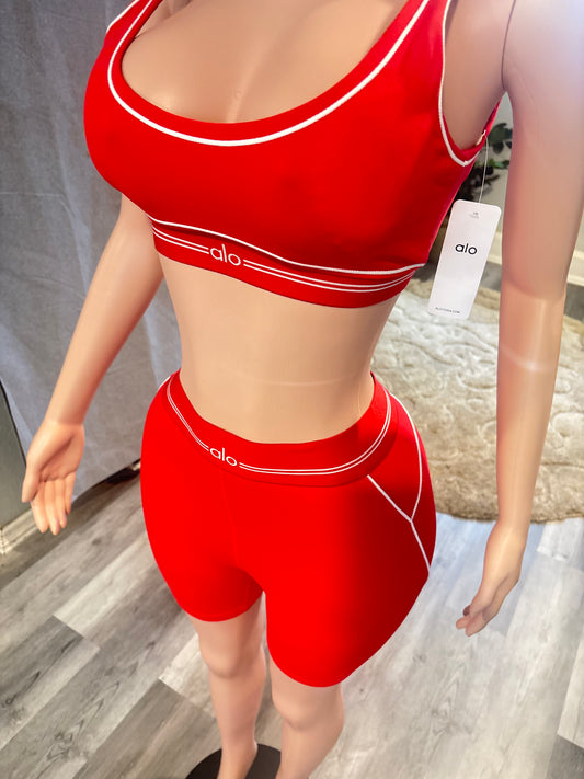 Red And White Alo Set
